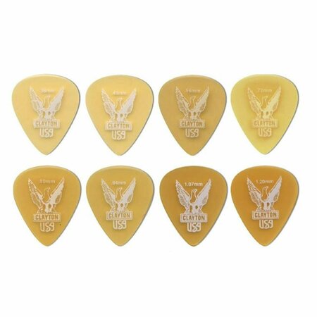 CLAYTON Ultem Tortoise Standard Guitar Picks- 0.38 mm, 12PK US38/12